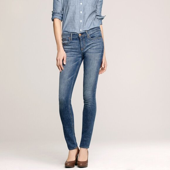J. Crew Downtown Skinny Jeans, 28R - Picture 1 of 10